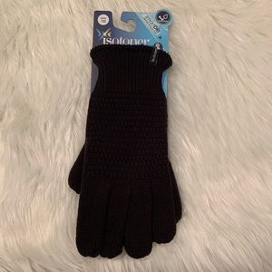 Isotoner Smartouch SmartDri Black Gloves